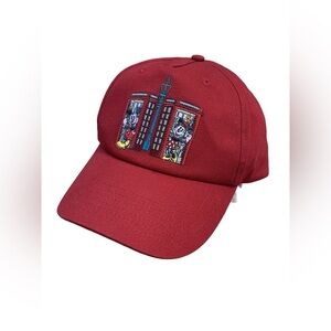 Disney NWT Epcot London Phone Booth Minnie and Mickey Mouse Red Hat